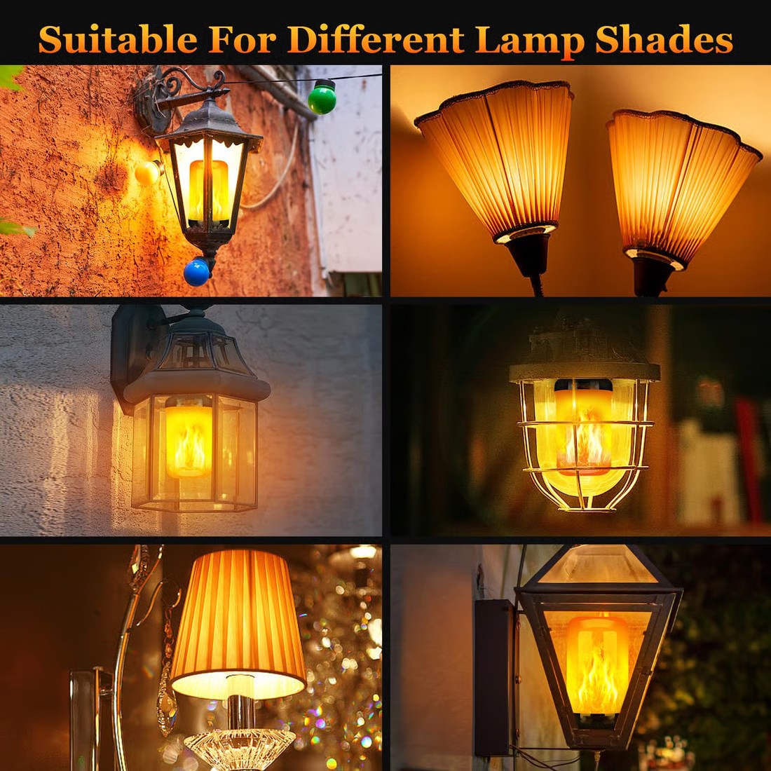 🟨🔥Autumn ambiance decor LED Flame Bulb🎃