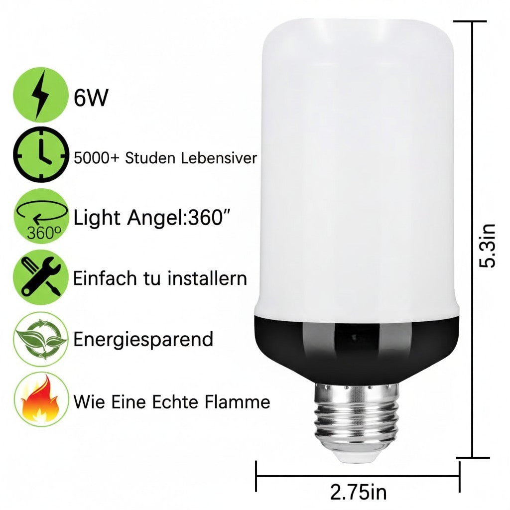 🟨🔥Autumn ambiance decor LED Flame Bulb🎃