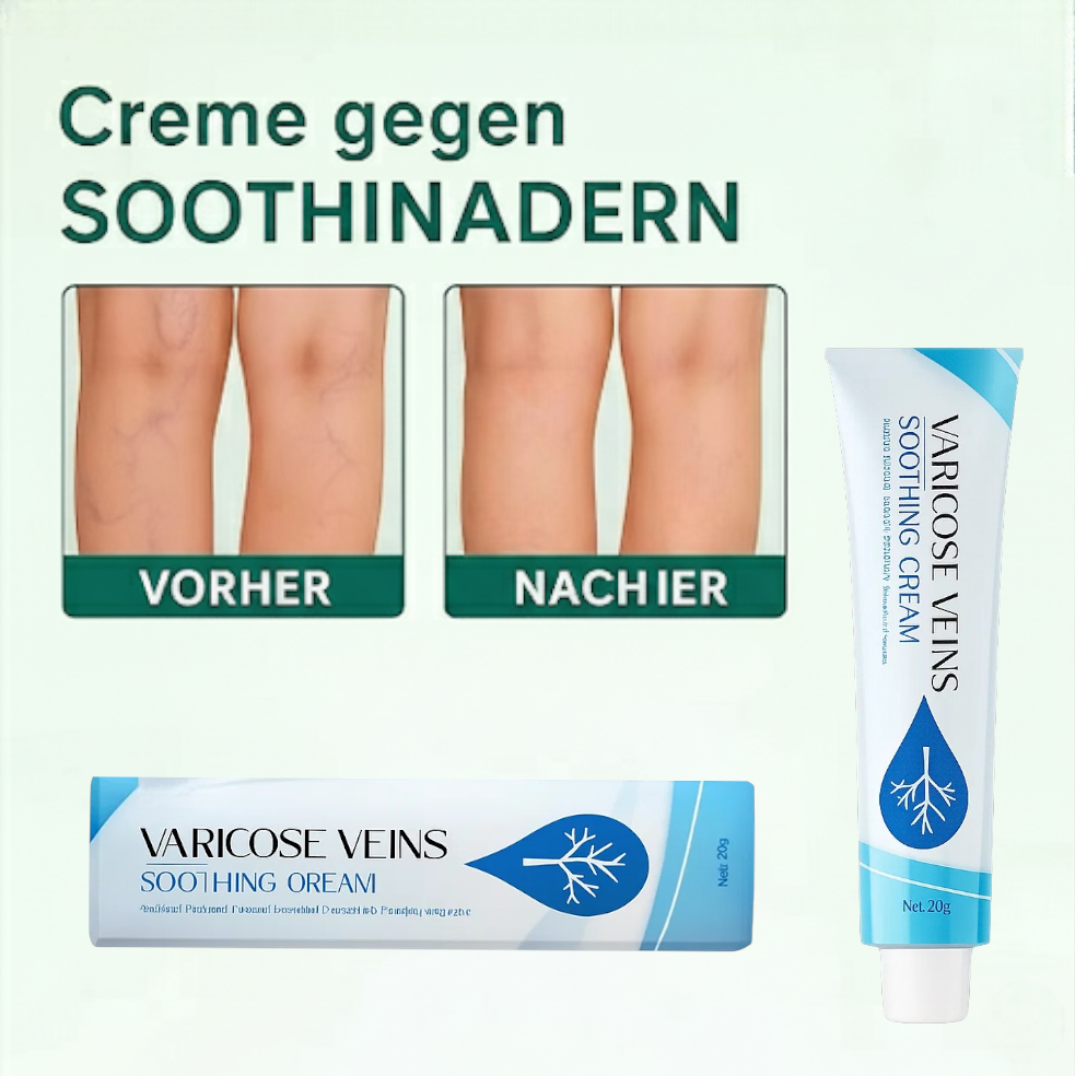 🟨 Effektive Krampfader-Creme – Linderung von Beinschmerzen & Verbesserung der Durchblutung