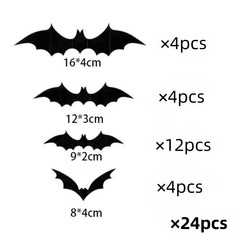 🟨🔥 Letzter Tag 50 % Rabatt 🔥Limitierte Auflage: 30 Stück Halloween 3D-beleuchtete Fledermäuse