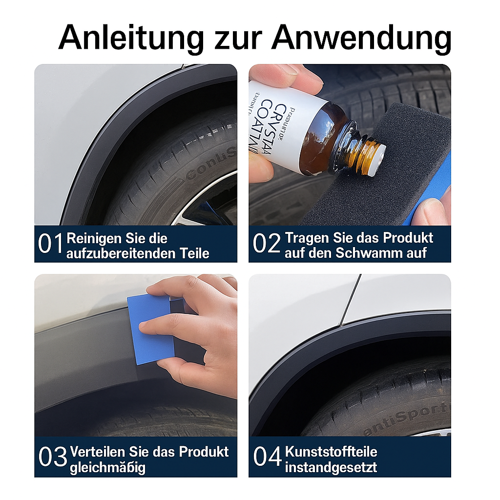 LBMLBM™ Kristallbeschichtung für Kunststoffteile & Kunststoff-Auffrischer, Kunststoffteile-Kristallbeschichtung