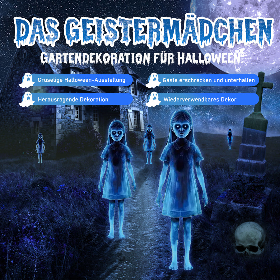 🟨🔥 Mädchengeist-Hofdekoration für Halloween👻 - Hallowora