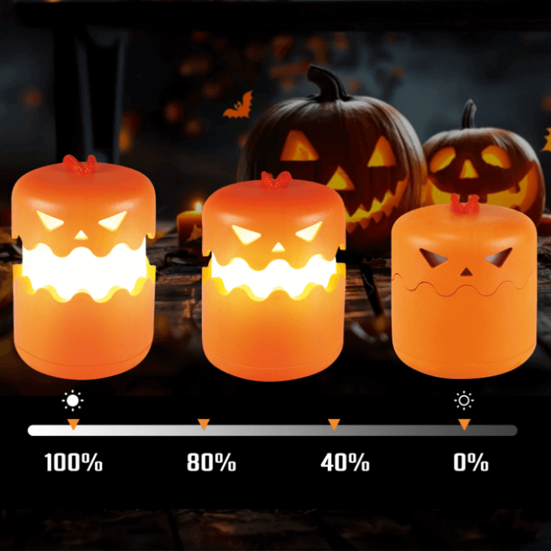 🟨🔥 Letzter Tag 50 % Rabatt 🔥Halloween-Kürbis-Laterne, faltbare Jack-O'-Lantern