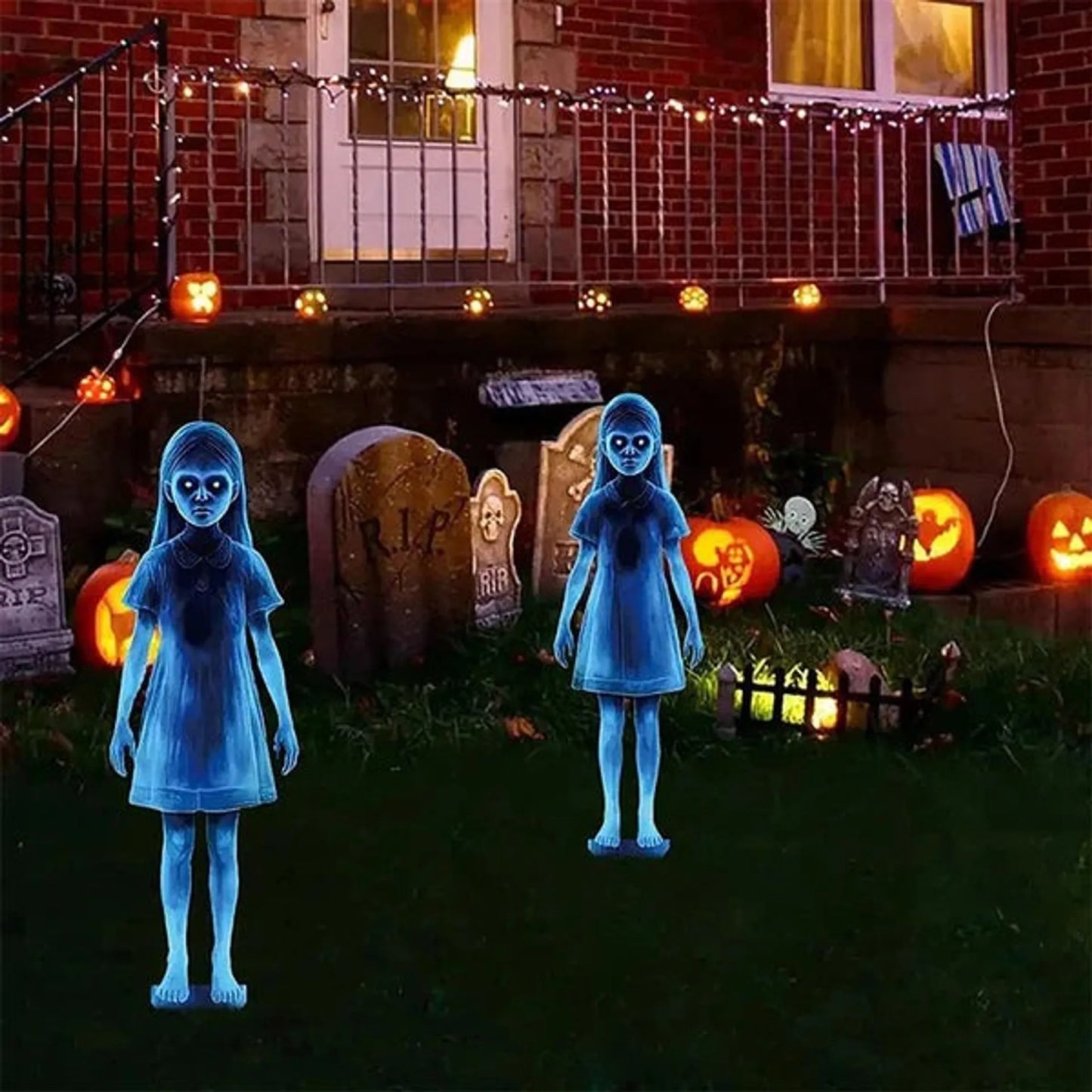 🟨🔥 Mädchengeist-Hofdekoration für Halloween👻 - Hallowora