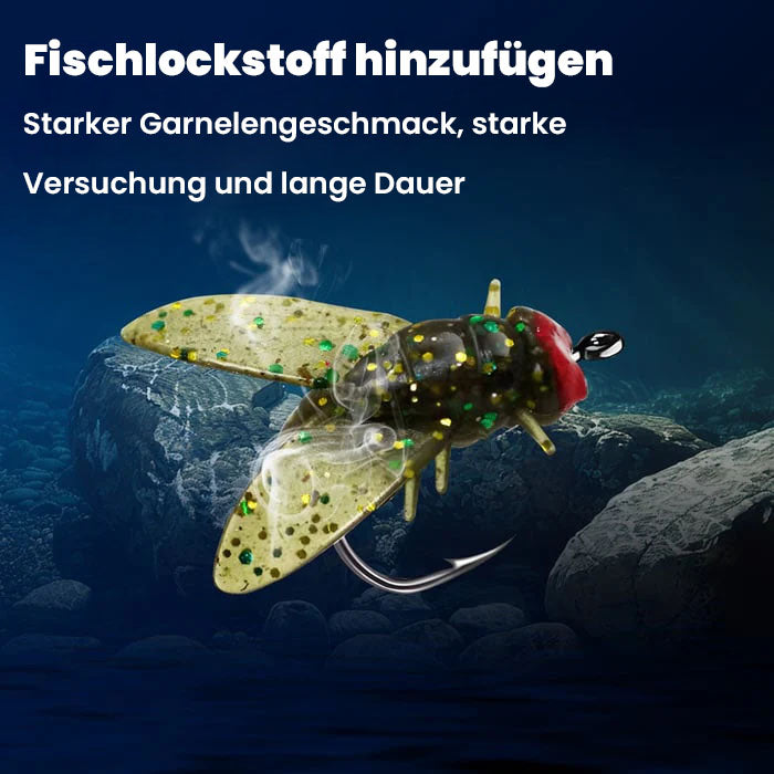 🐟🦐🐠Simulation Fliegenfischen Köder Haken🎣