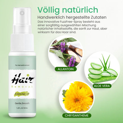 🍃Natürliche permanente Haarentfernungsspray | Werden Sie unerwünschte Haare los – Einfach sprühen und abwischen!