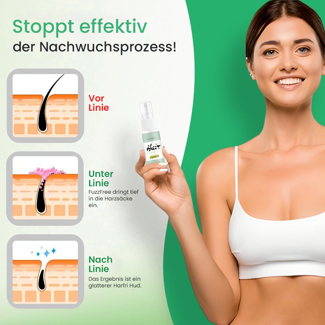 🍃Natürliche permanente Haarentfernungsspray | Werden Sie unerwünschte Haare los – Einfach sprühen und abwischen!