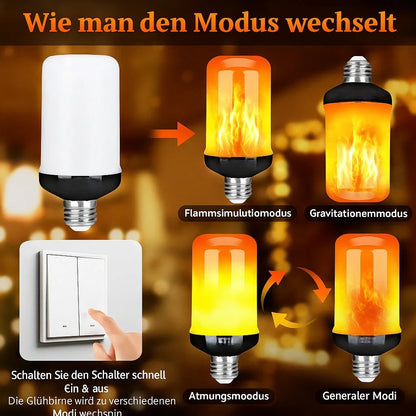 🟨🔥Autumn ambiance decor LED Flame Bulb🎃