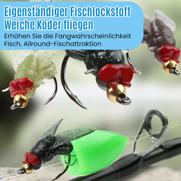 🐟🦐🐠Simulation Fliegenfischen Köder Haken🎣