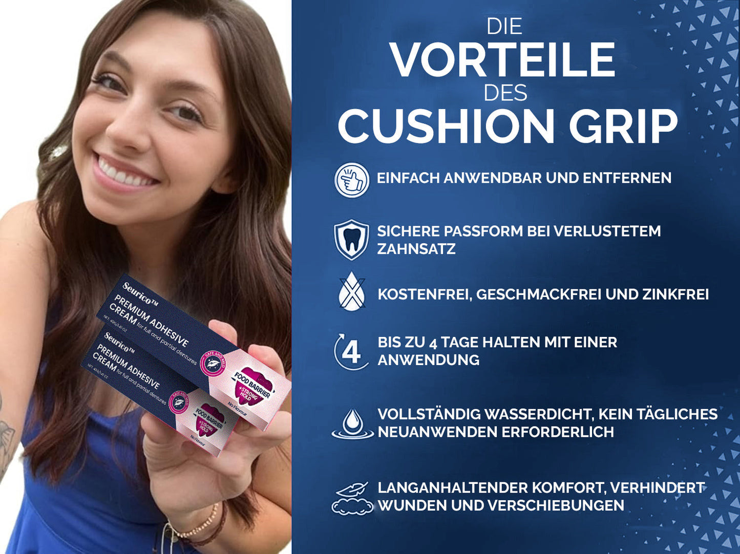 ✨[Offizieller Markenshop] 😁Seurico™ Premium Haftcreme🦷 (✨KAUFE 3, BEKOMME 2 GRATIS🎁)