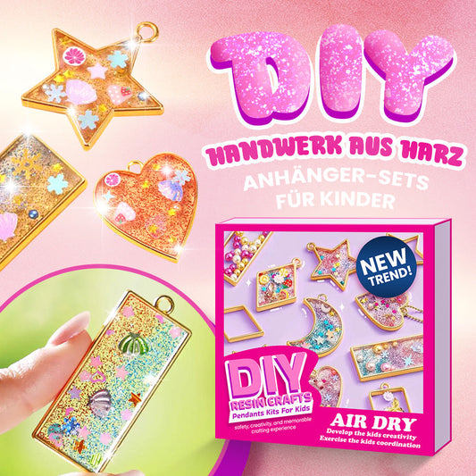 🟩DIY-Kunstharz-Anhänger-Bausätze für Kinder