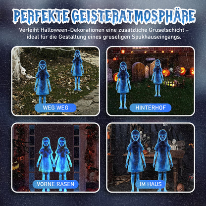 🟨🔥 Mädchengeist-Hofdekoration für Halloween👻 - Hallowora
