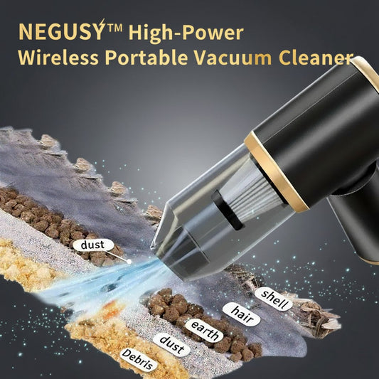 NEGUSY™ Hochleistungs-Kabelloser tragbarer Staubsauger - Ausgestattet mit diversem Zubehör