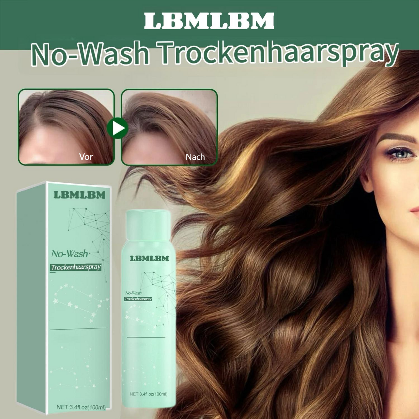 LBMLBM™ No-Wash Trockenhaarspray