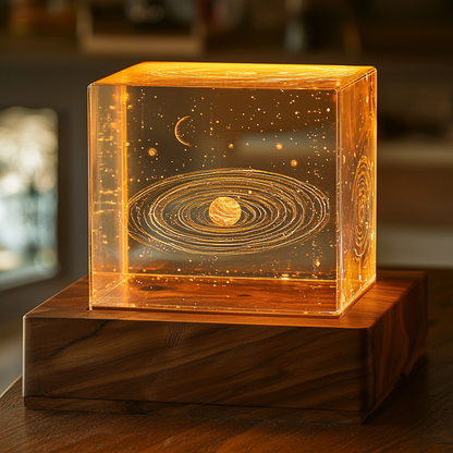 🟩Bezaubernde 3D-Kristalllampe - Leuchtende Oase