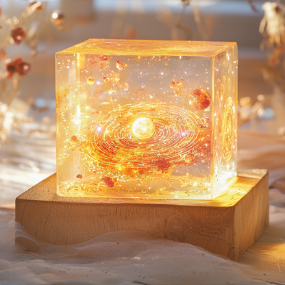 🟩Bezaubernde 3D-Kristalllampe - Leuchtende Oase